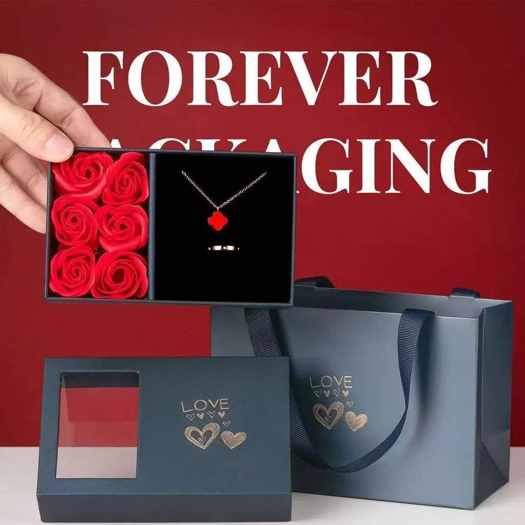 Elegant Rose Jewelry Box – Perfect for Valentine's Day Gifts